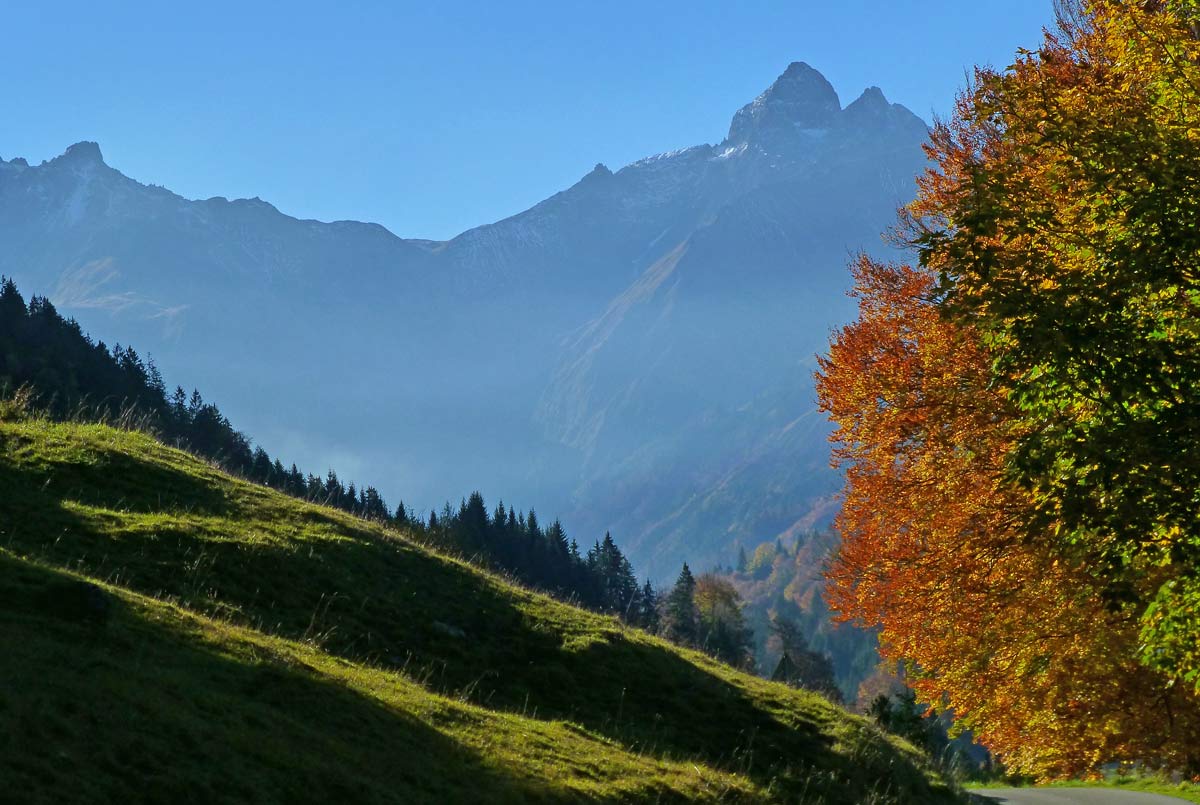 Bergblick beim Wandern