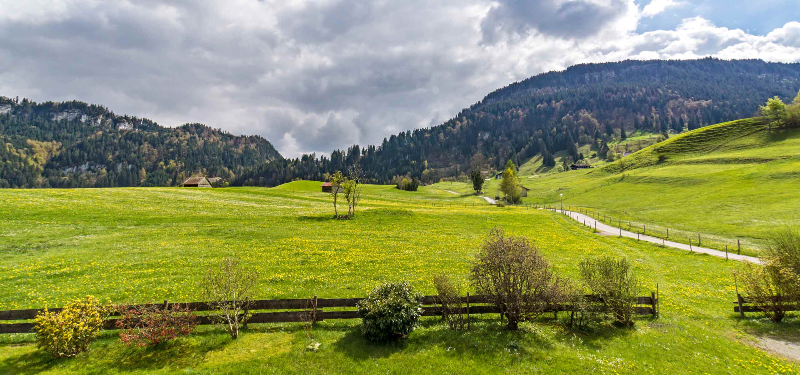Panorama Bergblick vom Balkon