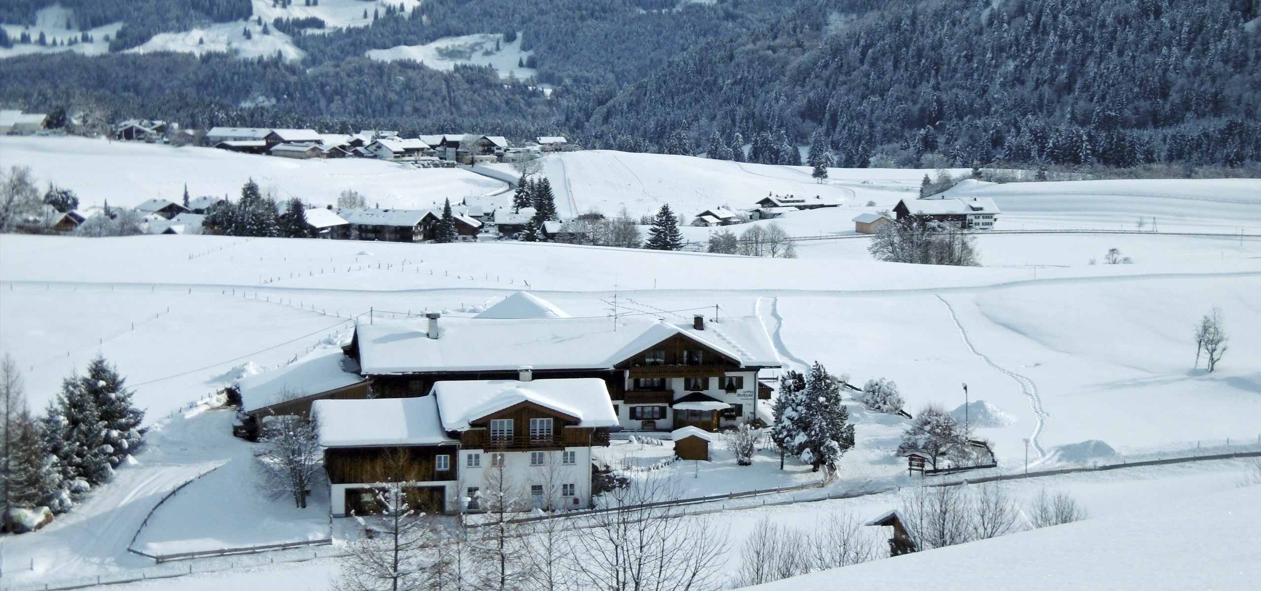 Landhaus Berktold im Winter