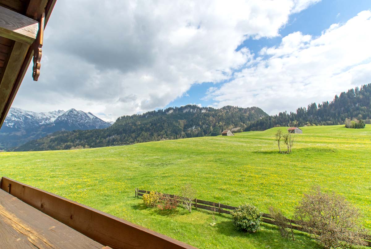 Ausblick vom Balkon